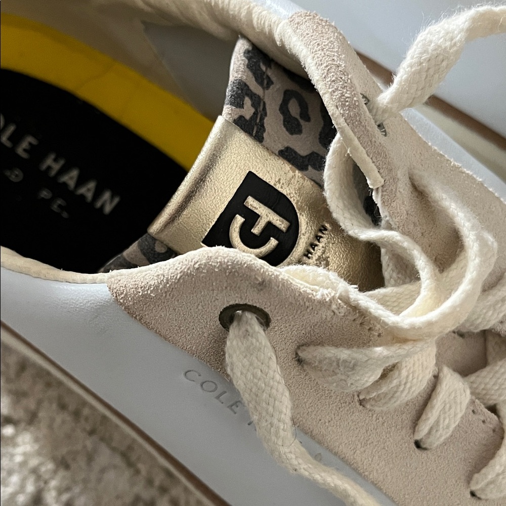 Cole Haan Women's Beige and White Sneakers - Picture 3 of 5